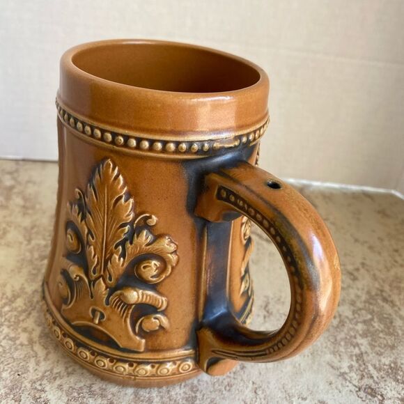 Vintage 1988 Gerz Beer Stein No Lid | West Germany Ceramic Cana | German Mug - Picture 5 of 10